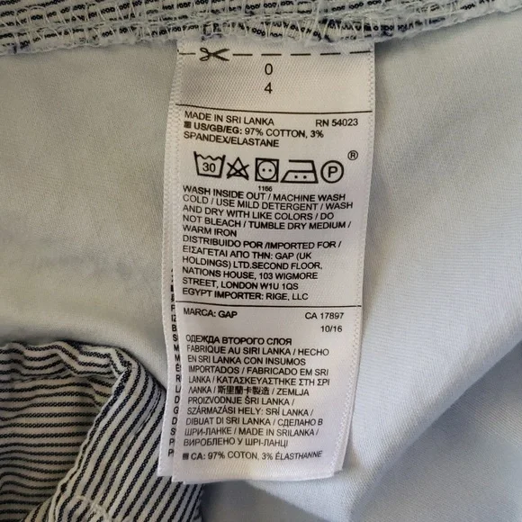 GAP Girlfriend Chino Pants Size 0 - Picture 12 of 14